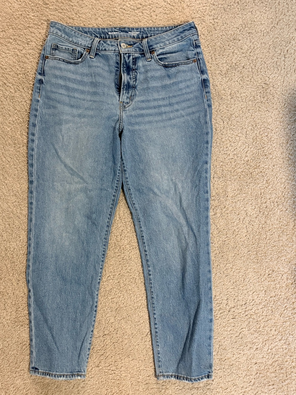 Old Navy High Rise OG Straight Jeans w Secret-Smooth Pockets
